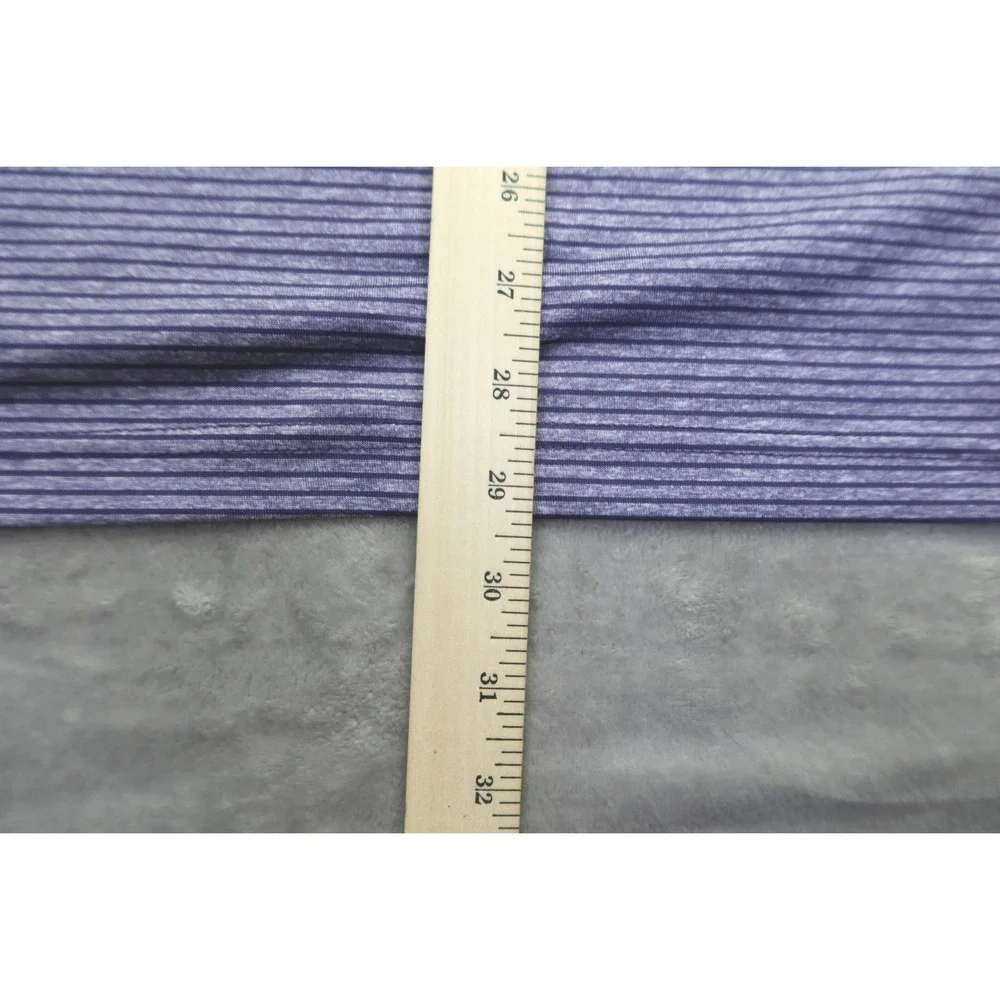 Adidas Golf Polo Shirt Men's XL Purple Stripe Short Sleeve Performance Casual‎